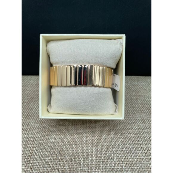 House Of Harlow 1960 Gold Tone 1” Stretch Bracelet NEW - Picture 4 of 5